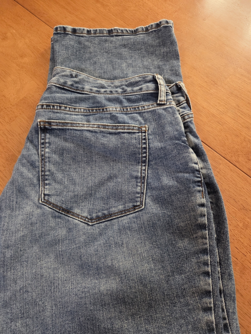 St. John's Bay Women's Boot Cut Jeans in Light Blue Wash